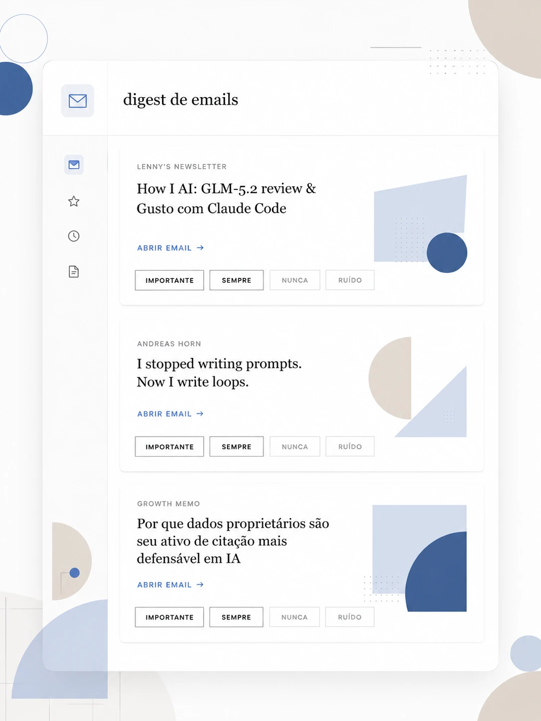 Digest de Emails